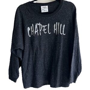 Women’s North Carolina UNC Chapel Hill Metallic Gray Sweatshirt Size Medium